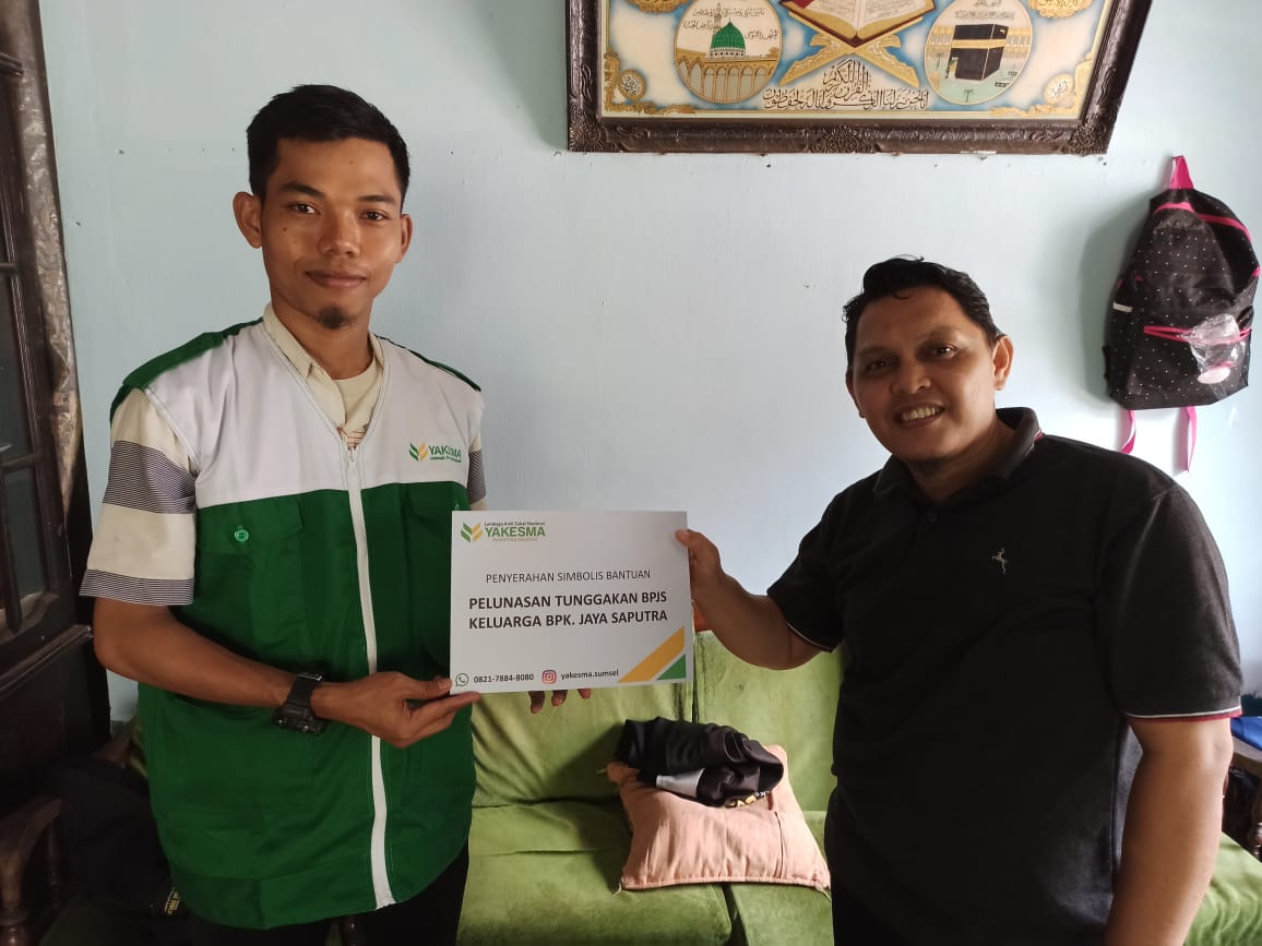 Read more about the article Istri Harus segera di Operasi, Yakesma Sumsel Bantu Lunasi Tunggakan BPJS keluarga pak jaya saputra
