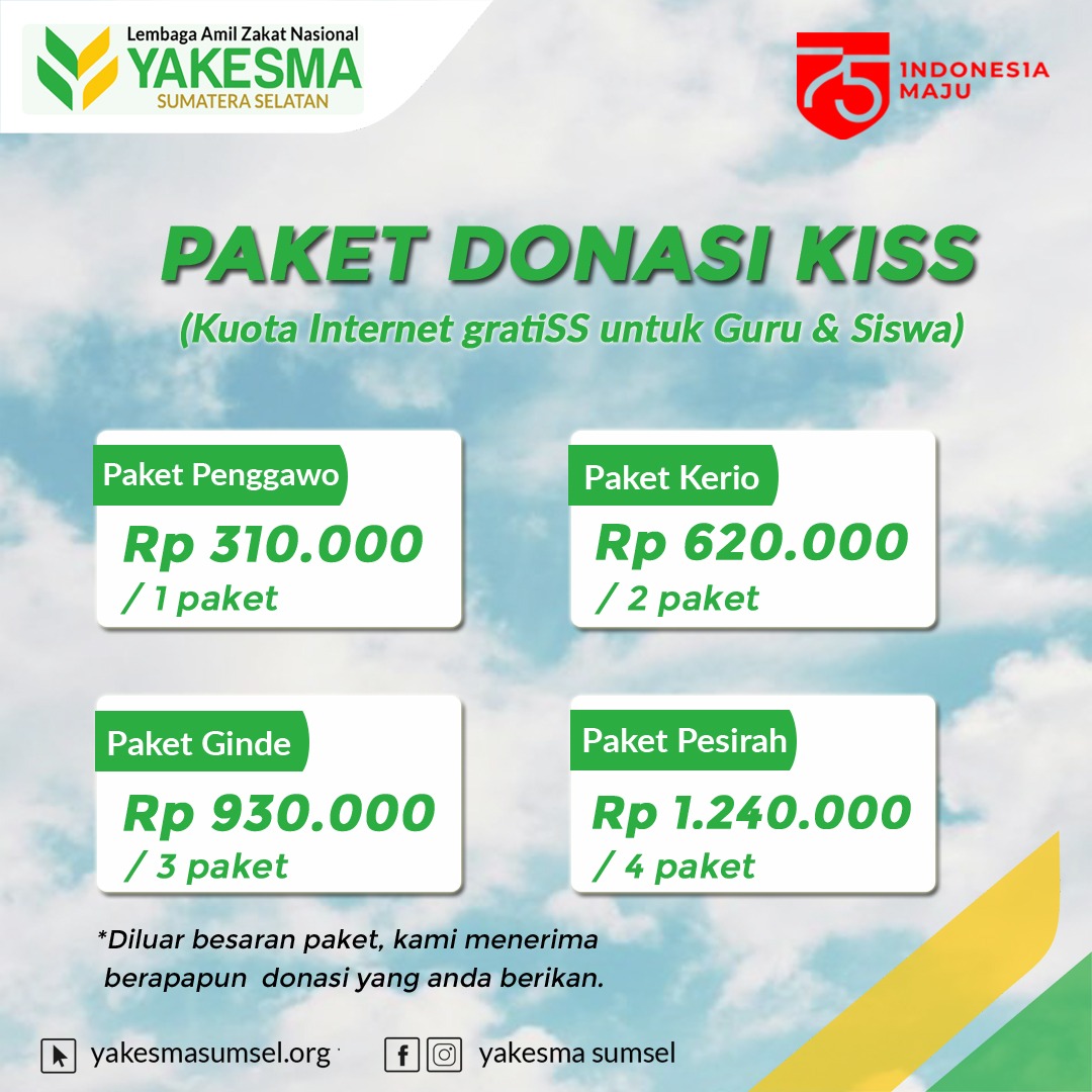 Read more about the article AYO, DONASI PAKET INTERNET GRATIS UNTUK GURU DAN SISWA