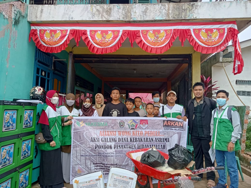 Read more about the article Yakesma Sumsel Salurkan Donasi Kebakaran Ponpes Hidayatullah
