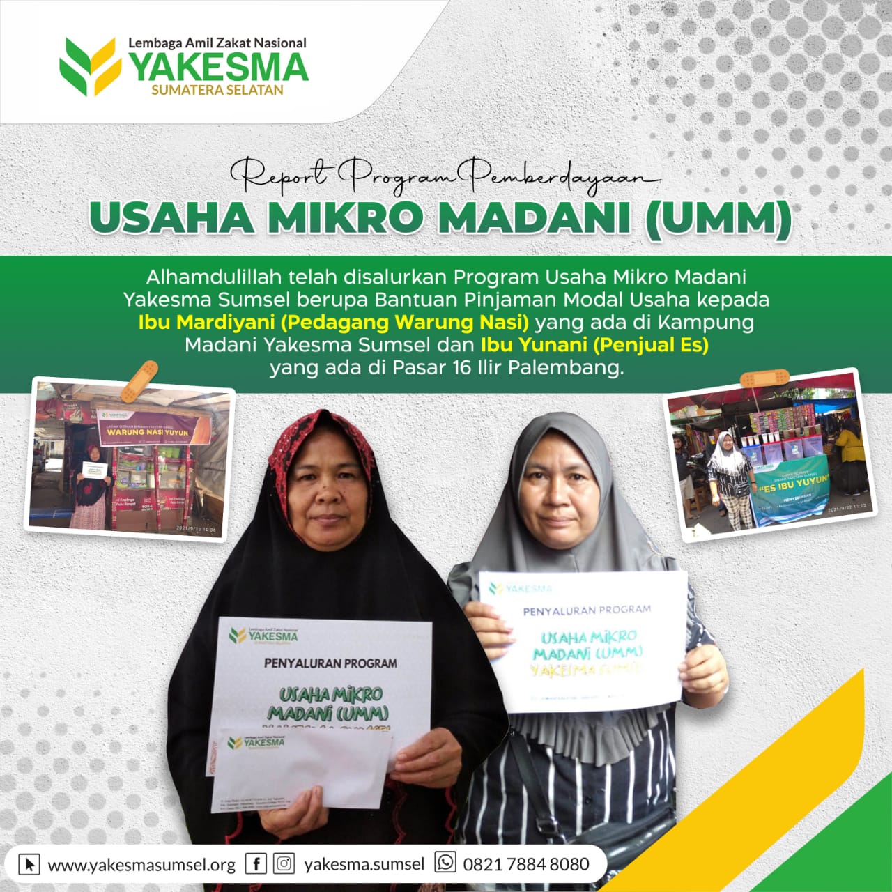 Read more about the article Report Program Pemberdayaan, Usaha Mikro Madani (UMM)