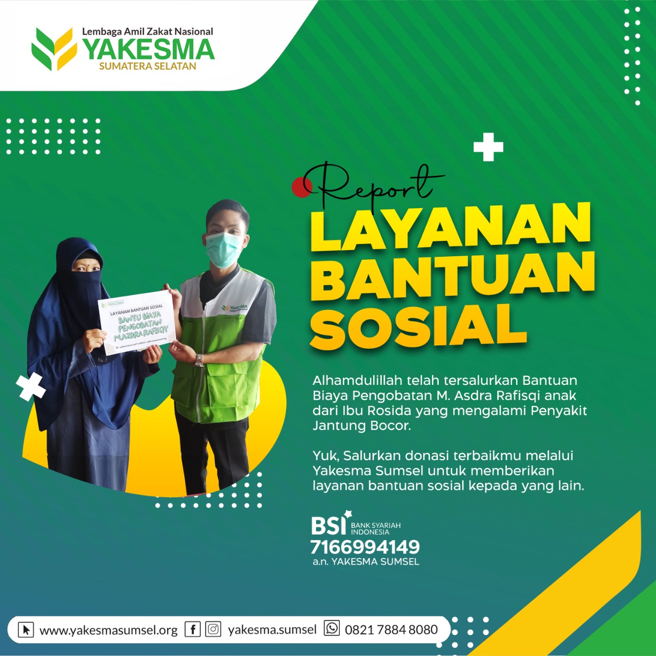 Read more about the article Layanan Bantuan Sosial Yakesma Sumsel