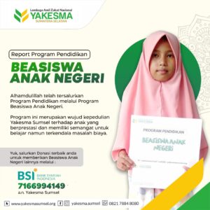Read more about the article Report program pendidikan || Beasiswa Anak Negeri