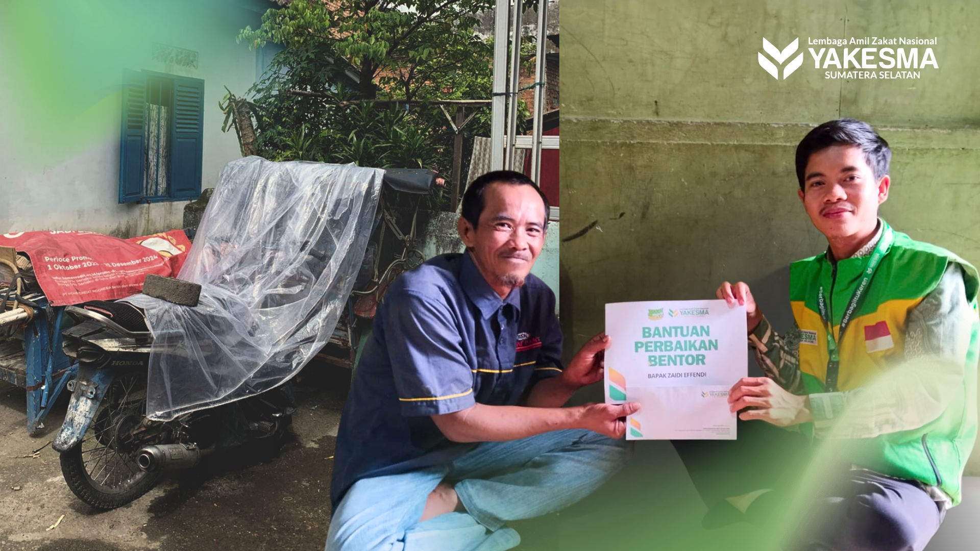 Read more about the article Penyaluran Bantuan Dana Perbaikan Bentor untuk Meringankan Langkah Pak Effendi dalam Mencari Rezeki
